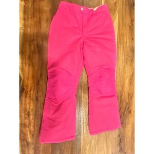 Faded Glory Snow Pants Girls XL 14-16 Pink New  Insulated Winter Ski Wear Med